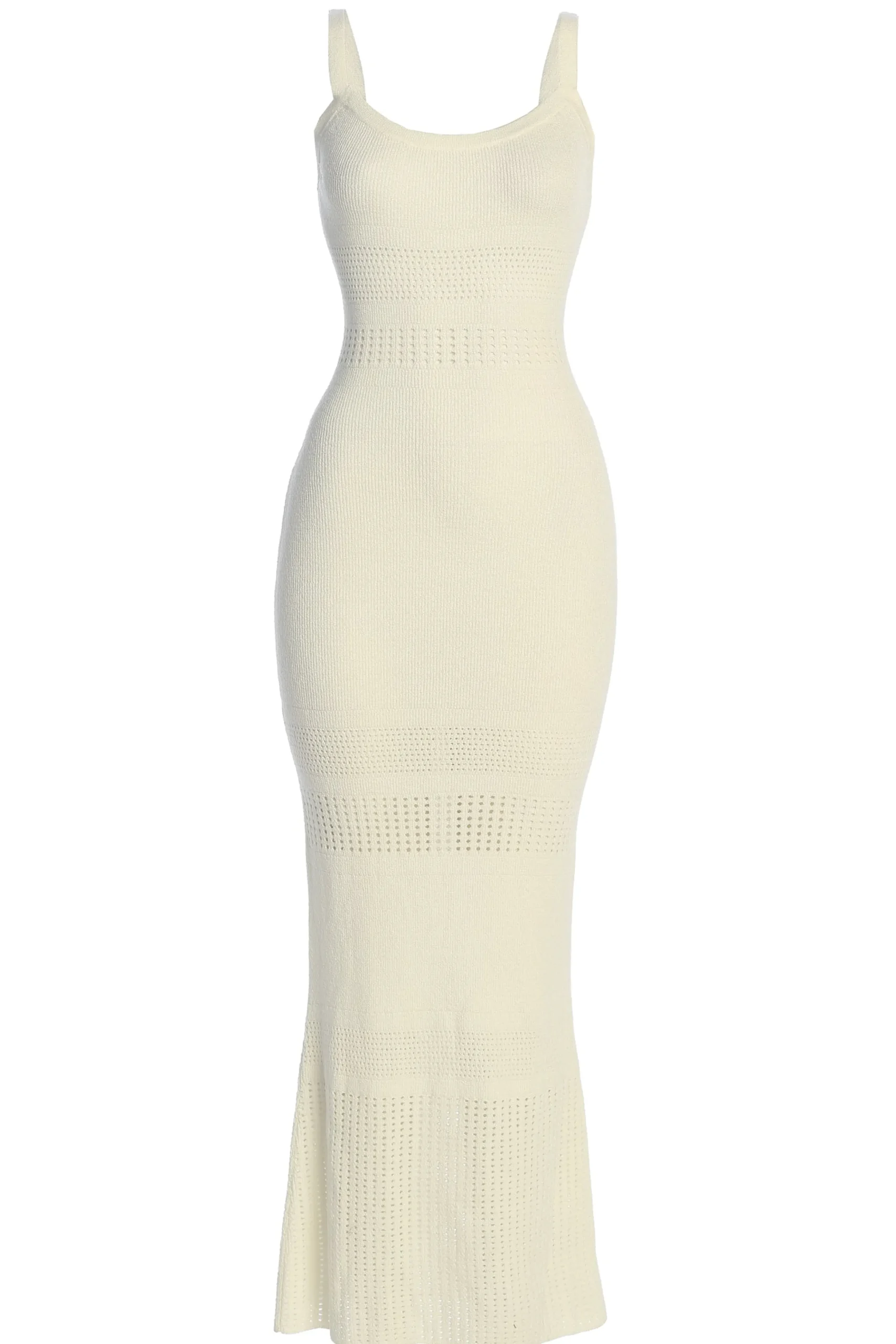 Ivory Palm Springs Knit Maxi Dress*JLUXLABEL Clearance