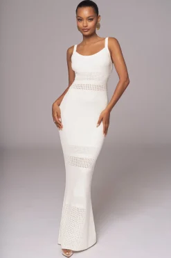 Ivory Palm Springs Knit Maxi Dress*JLUXLABEL Clearance