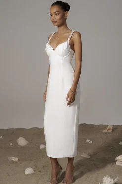 Ivory Secret Hideout Linen Dress*JLUXLABEL Fashion