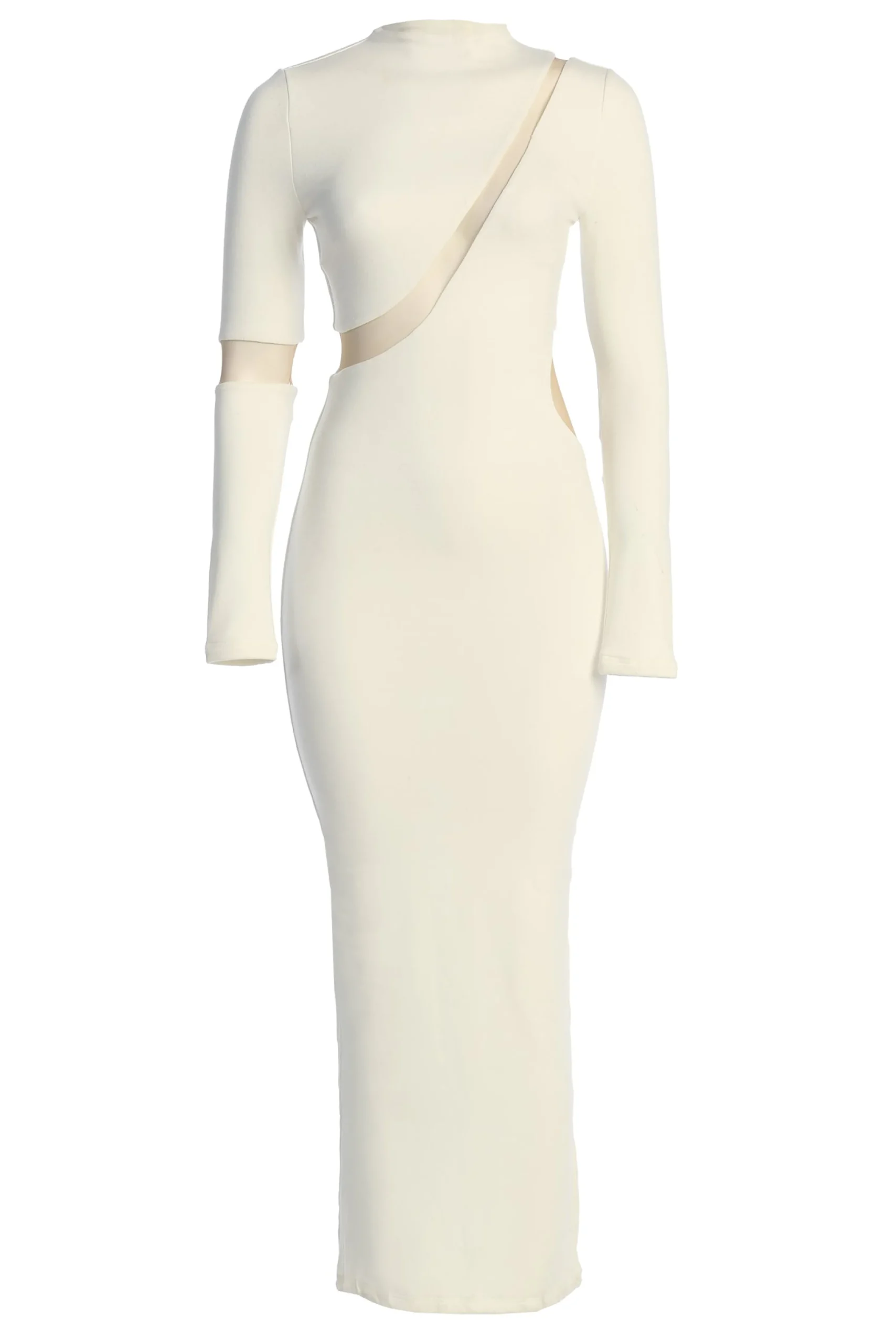 Ivory Show Stopper High Neck Dress*JLUXLABEL Fashion