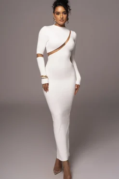 Ivory Show Stopper High Neck Dress*JLUXLABEL Fashion