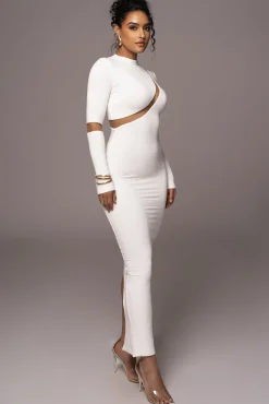 Ivory Show Stopper High Neck Dress*JLUXLABEL Fashion