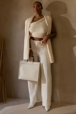 Ivory Soft Life Cable Knit Sweater Top*JLUXLABEL Fashion