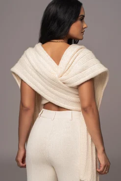 Ivory Soft Life Cable Knit Sweater Top*JLUXLABEL Fashion