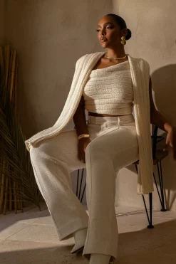 Ivory Soft Life Cable Knit Sweater Top*JLUXLABEL Fashion