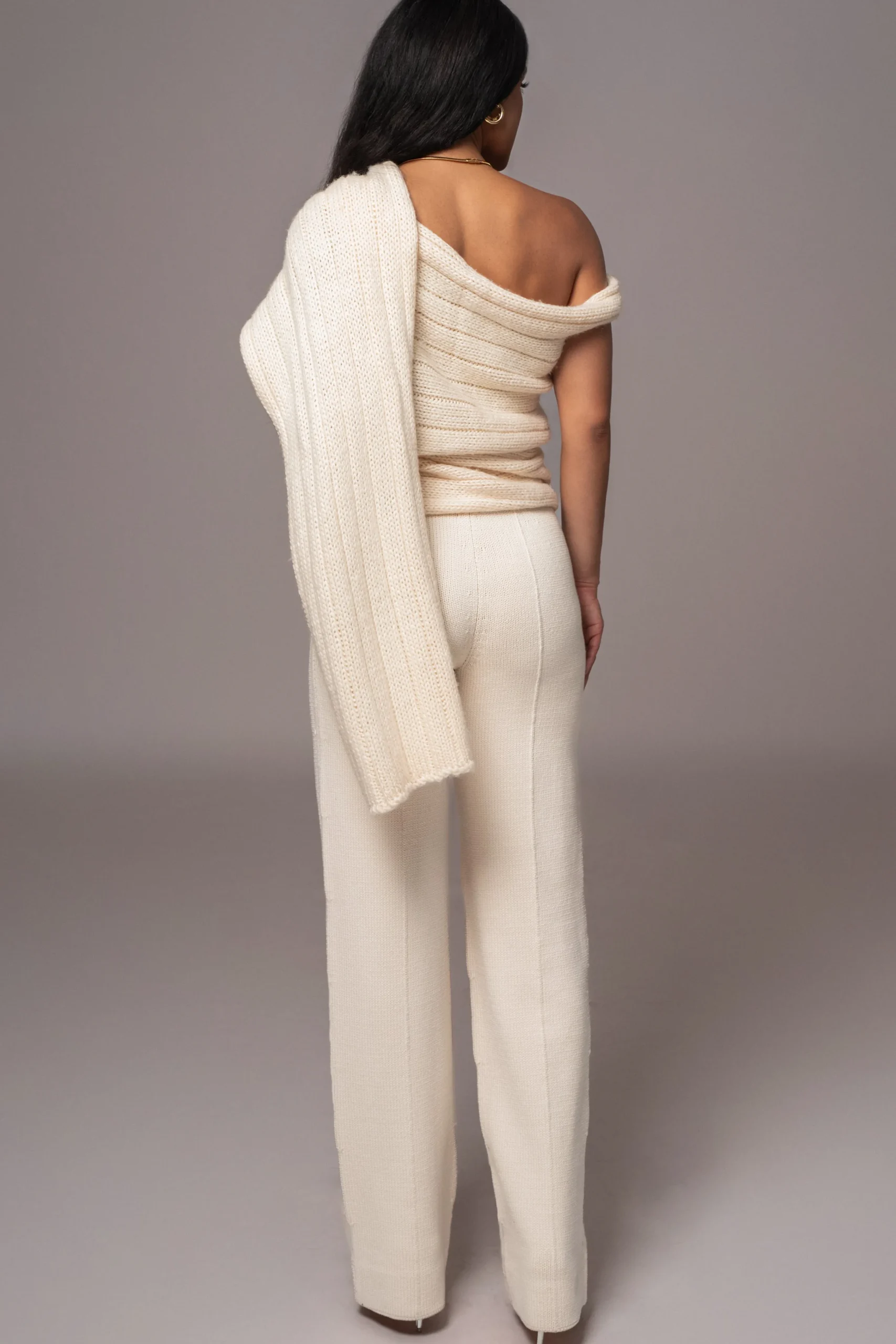 Ivory Soft Life Cable Knit Sweater Top*JLUXLABEL Fashion