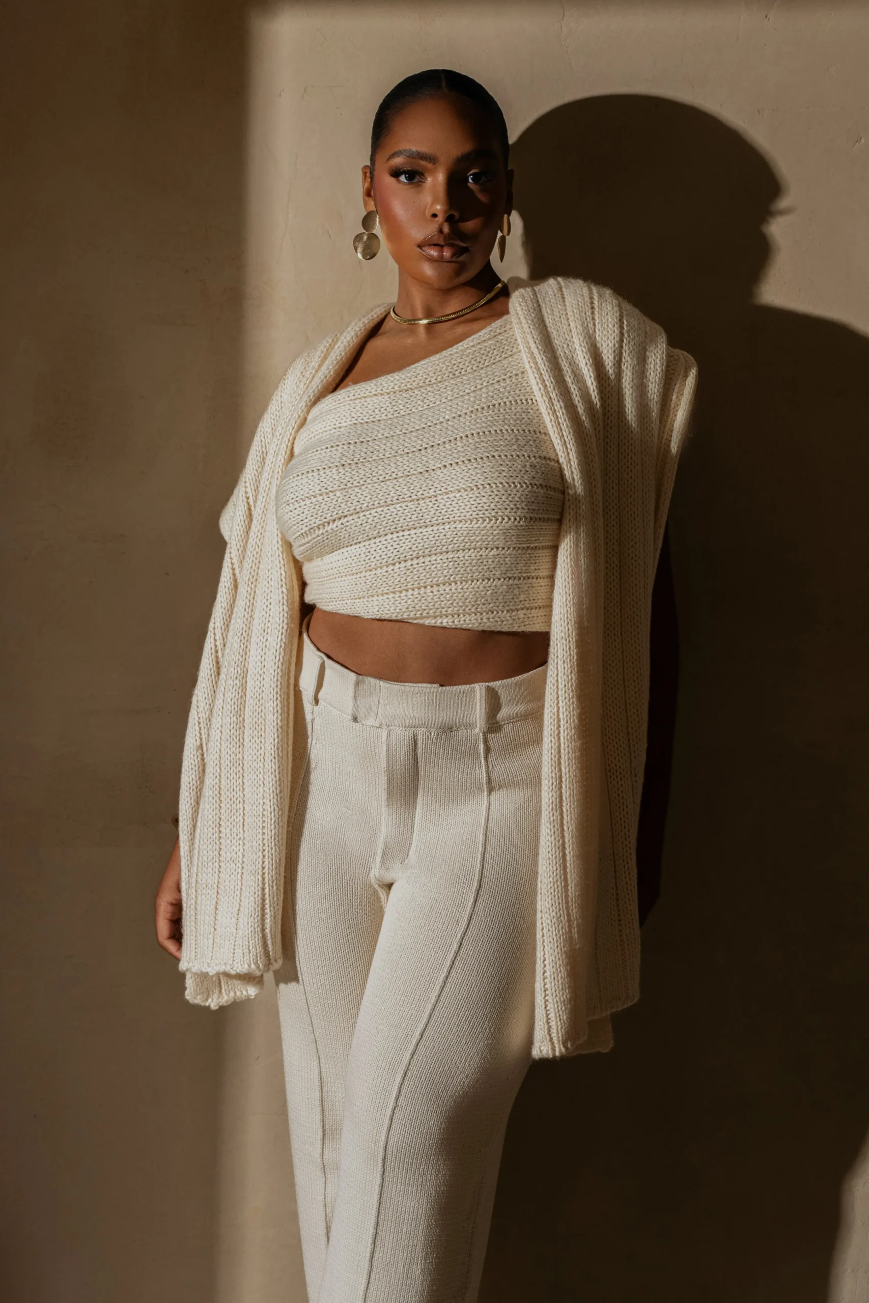 Ivory Soft Life Cable Knit Sweater Top*JLUXLABEL Fashion