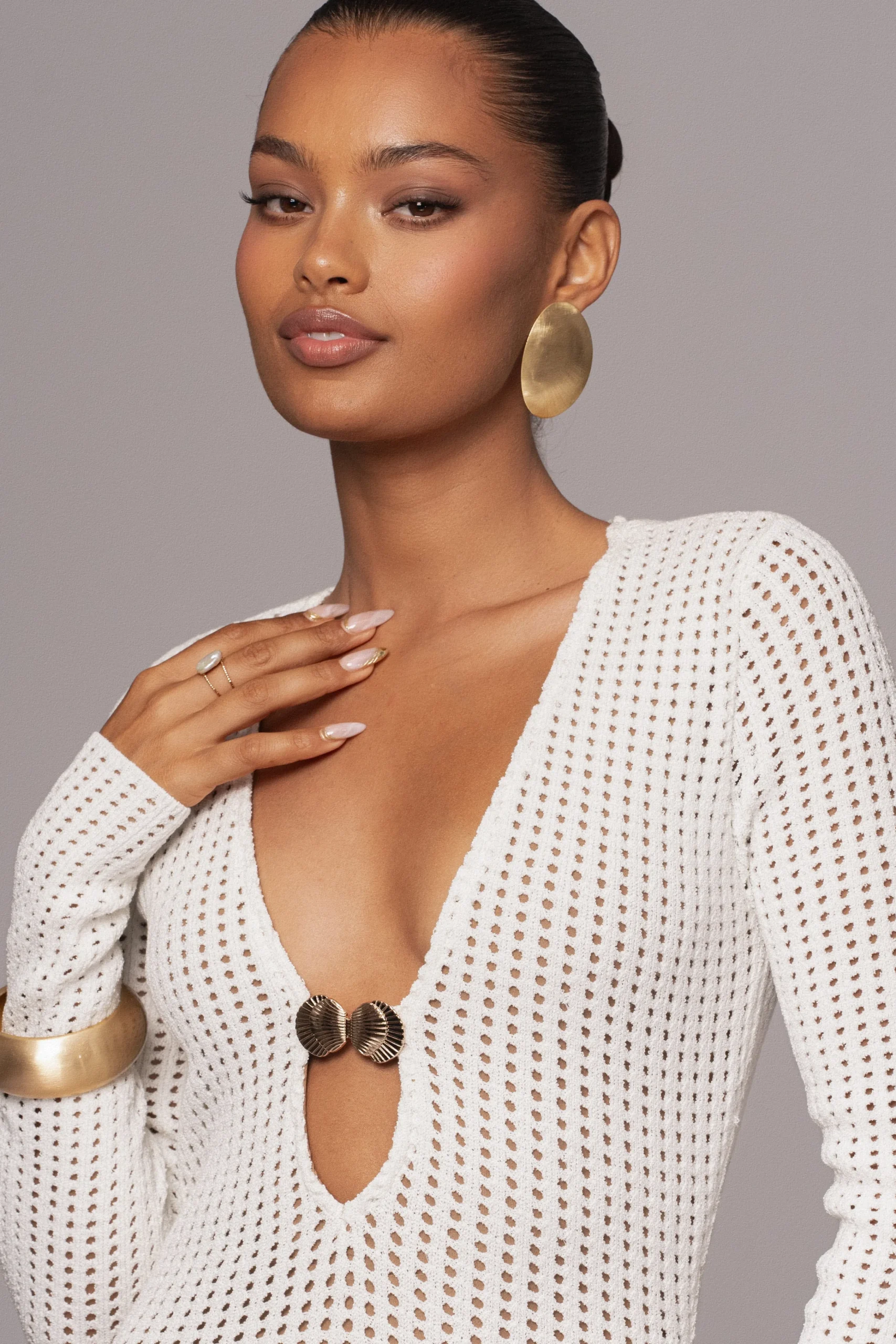 Ivory Sol Sweater Knit Dress*JLUXLABEL Discount