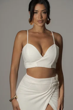 Ivory Sunrise Linen Bustier*JLUXLABEL Outlet