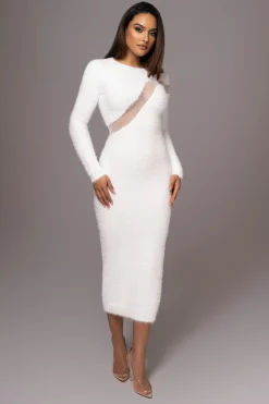 Ivory Toni Knit Maxi Dress*JLUXLABEL Hot