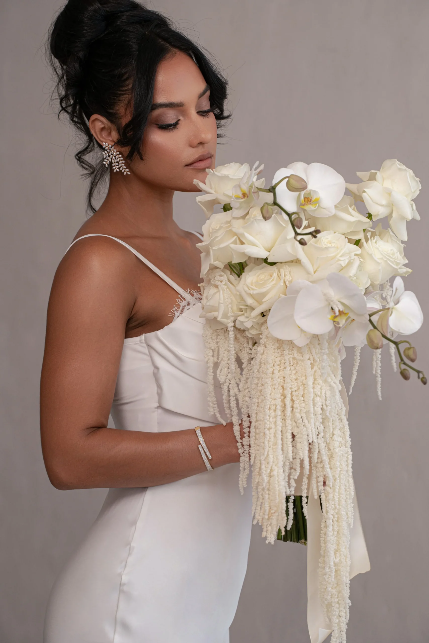 Ivory Unveiled Satin Maxi Dress*JLUXLABEL Sale