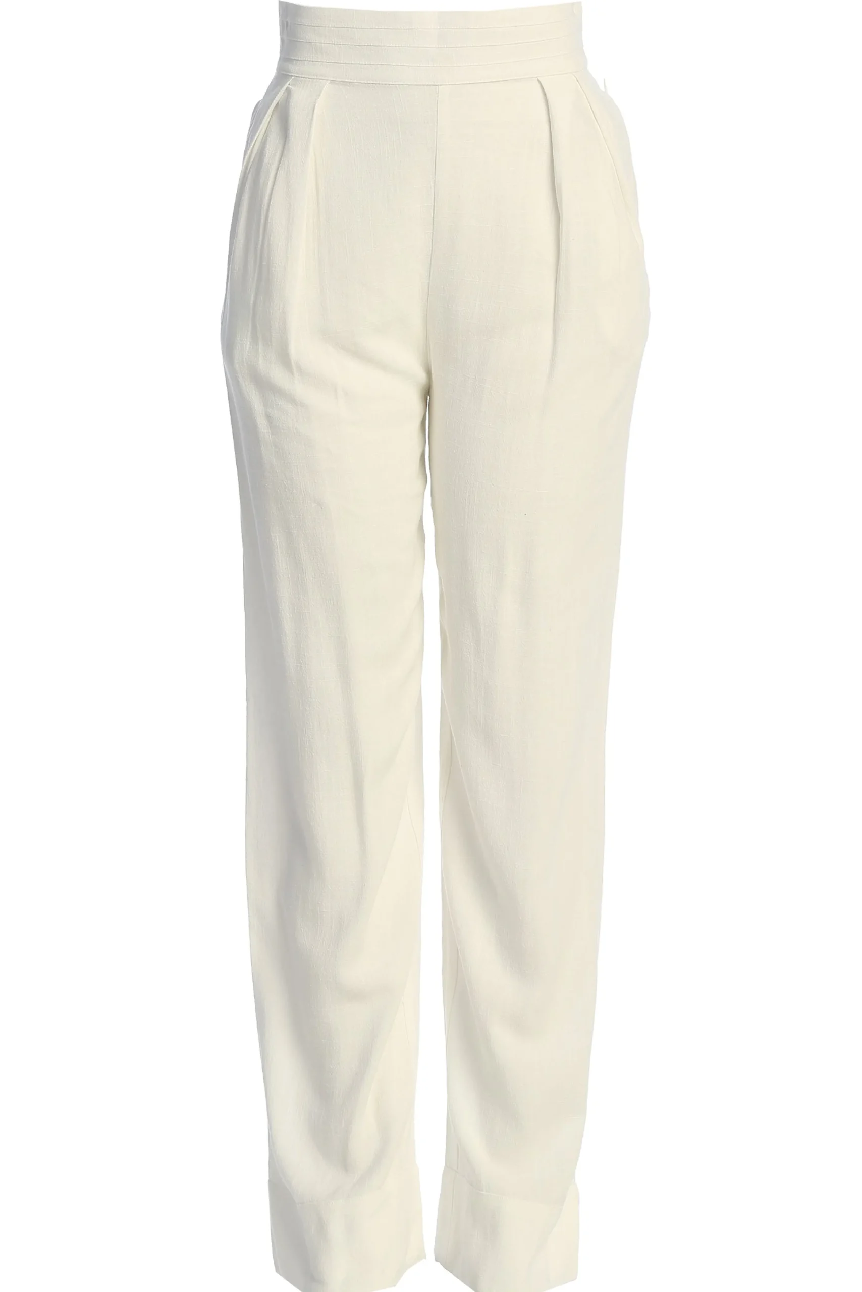 Ivory Villa Views Linen Trousers*JLUXLABEL Discount
