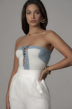 Ivory Villa Views Linen Trousers*JLUXLABEL Discount