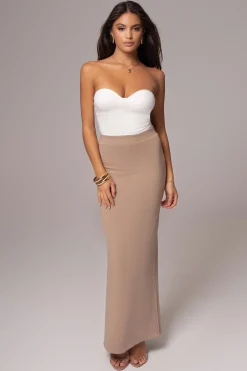 Ivory/Beige Everyday Reversible Skirt*JLUXLABEL Clearance