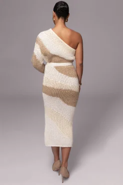 Ivory/Beige Hazel Sweater Knit Top*JLUXLABEL Online