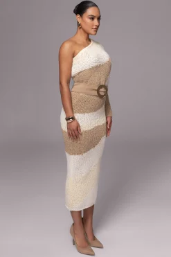 Ivory/Beige Monette Printed Knit Skirt*JLUXLABEL Best