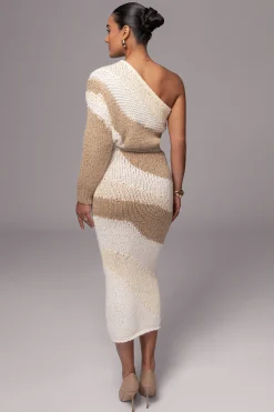 Ivory/Beige Monette Printed Knit Skirt*JLUXLABEL Best