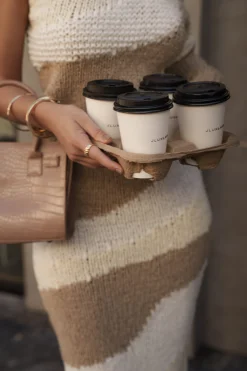 Ivory/Beige Monette Printed Knit Skirt*JLUXLABEL Best