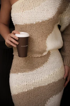 Ivory/Beige Monette Printed Knit Skirt*JLUXLABEL Best