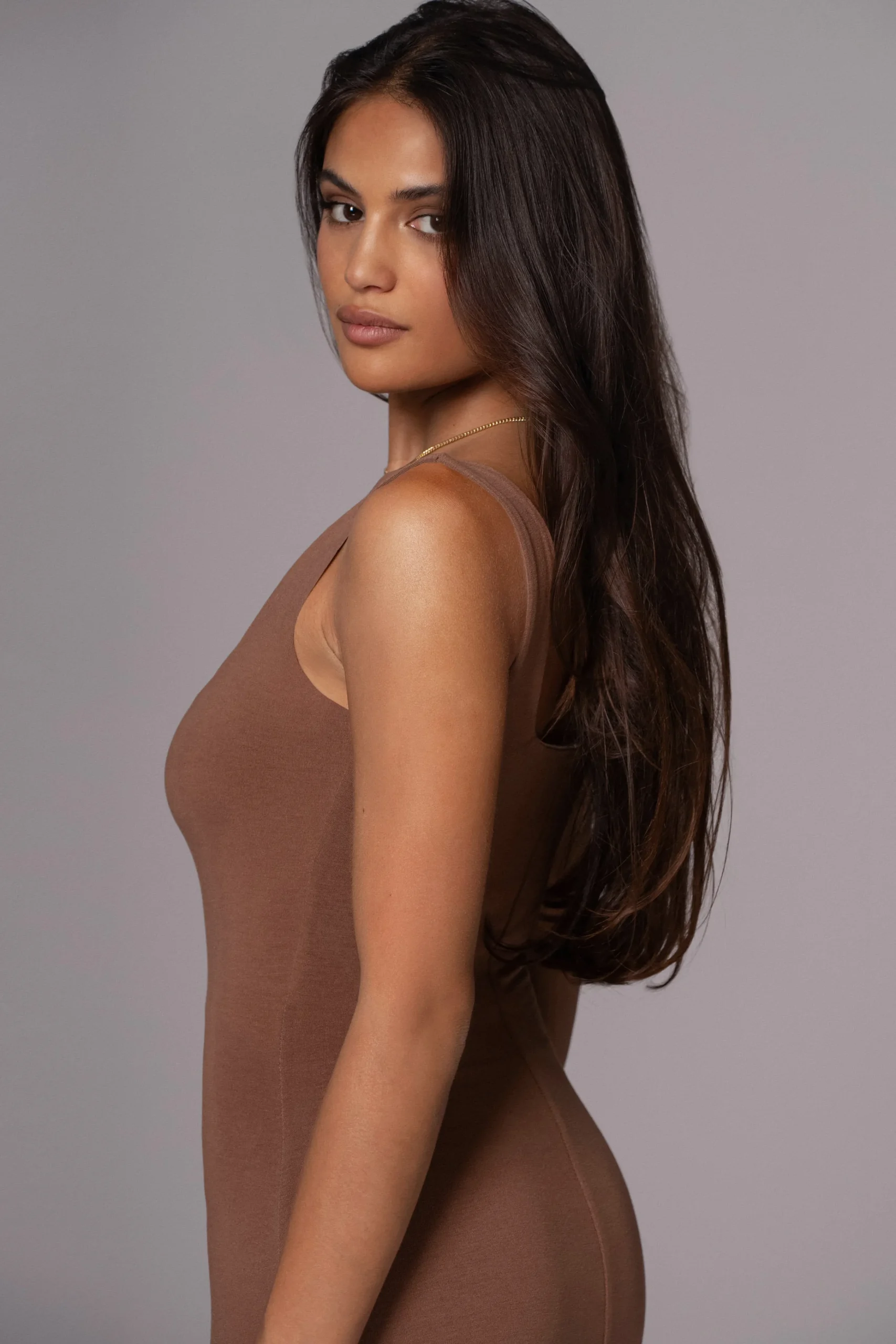 Ivory/Pecan Keidi Reversible Maxi Dress*JLUXLABEL Online