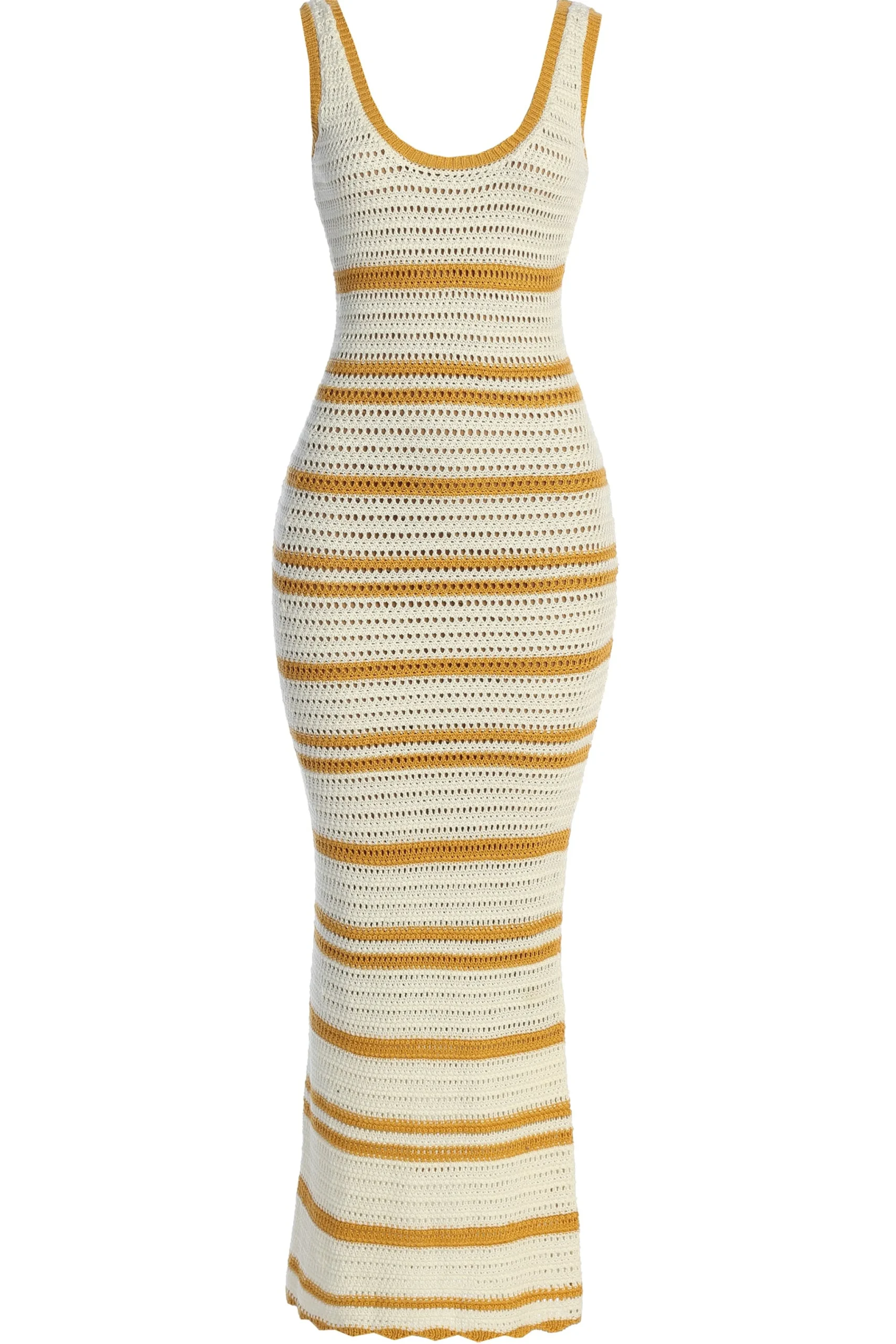 Ivory/Yellow Destiny Knit Maxi Dress*JLUXLABEL Online