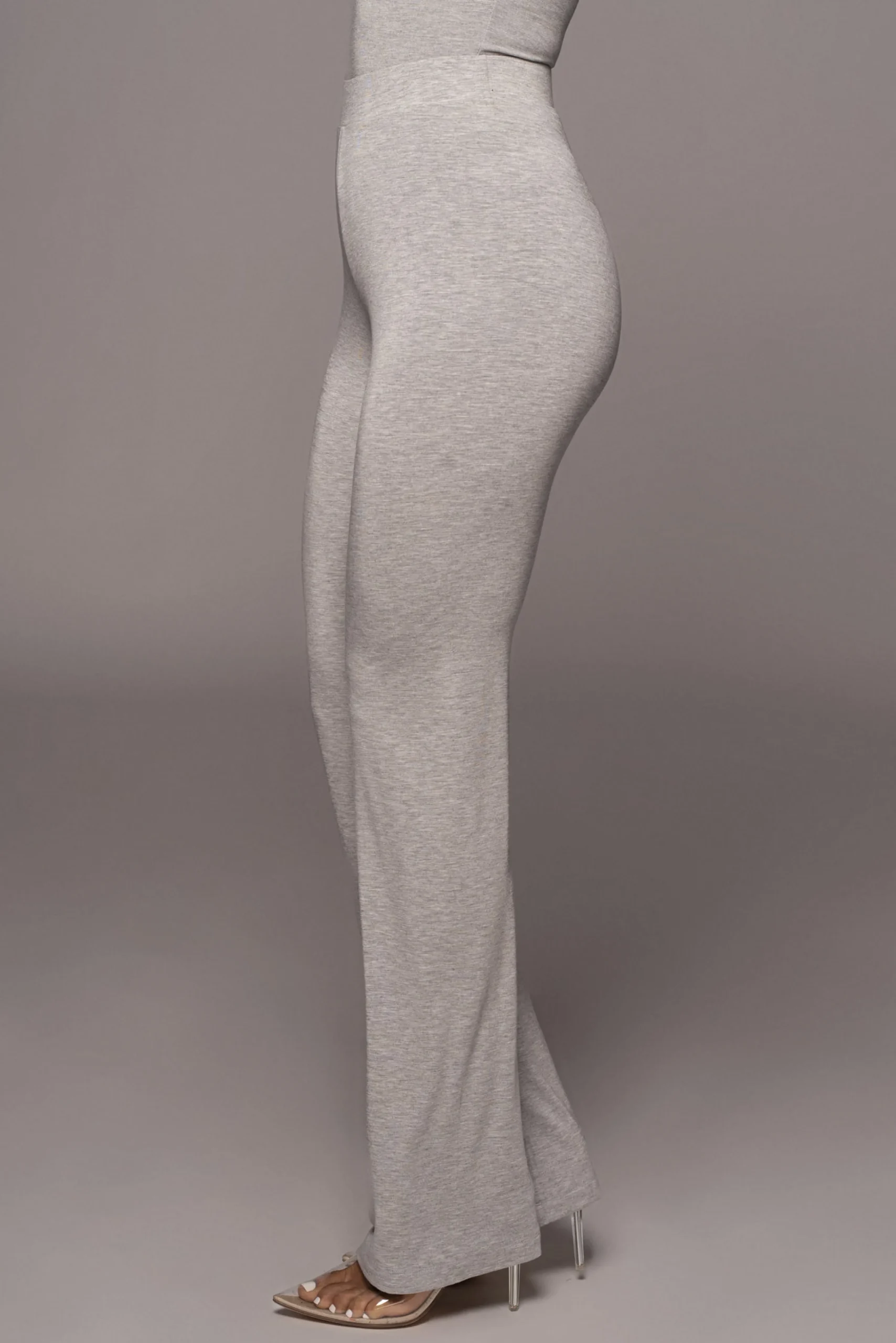 Jluxbasix Grey Not So Yoga Pants*JLUXLABEL Fashion