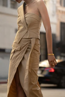 Khaki City Life Cargo Skirt*JLUXLABEL Outlet