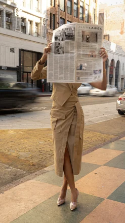 Khaki City Life Cargo Skirt*JLUXLABEL Outlet