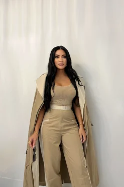 Khaki Shona Oversized Coat*JLUXLABEL Sale