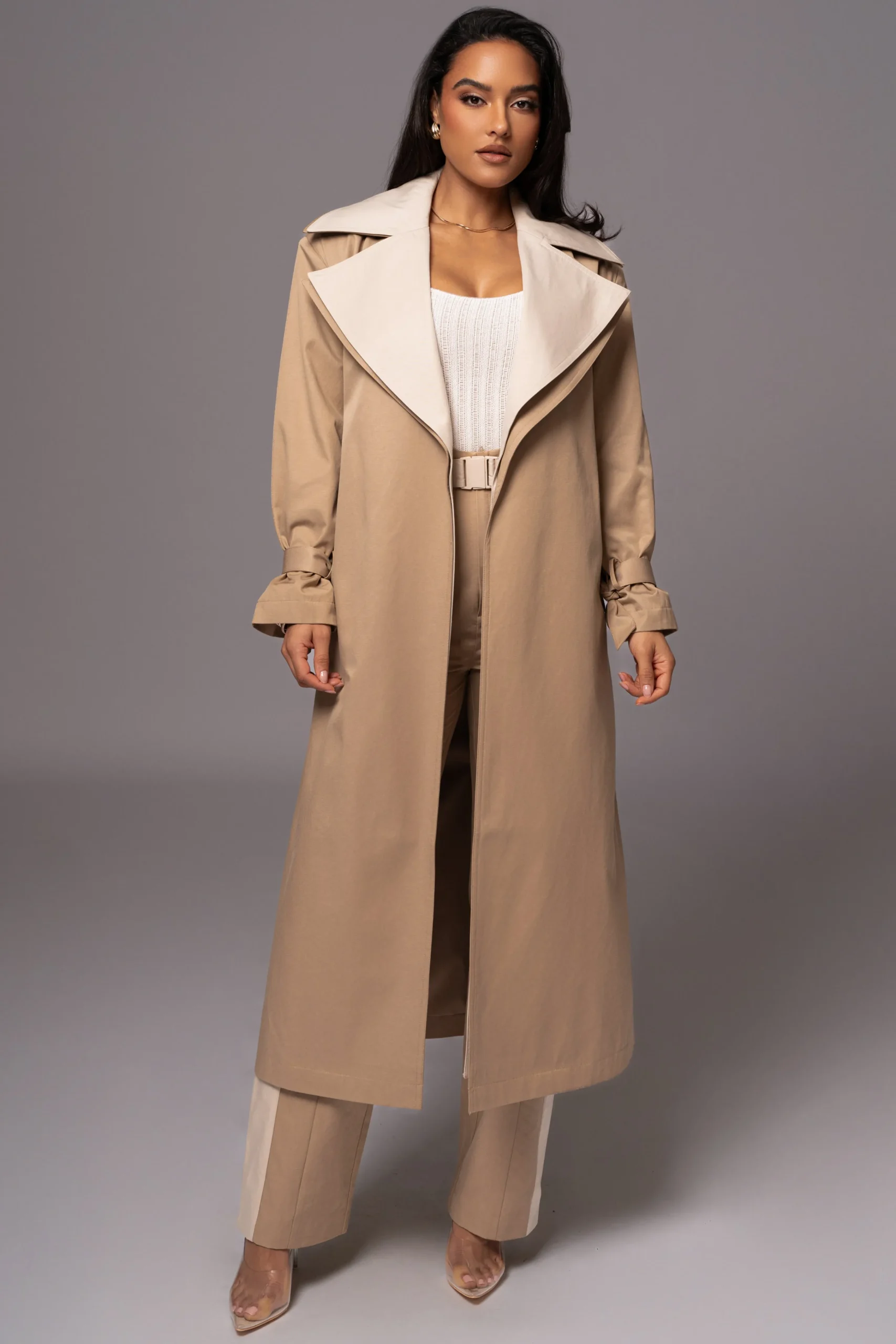 Khaki Shona Oversized Coat*JLUXLABEL Sale