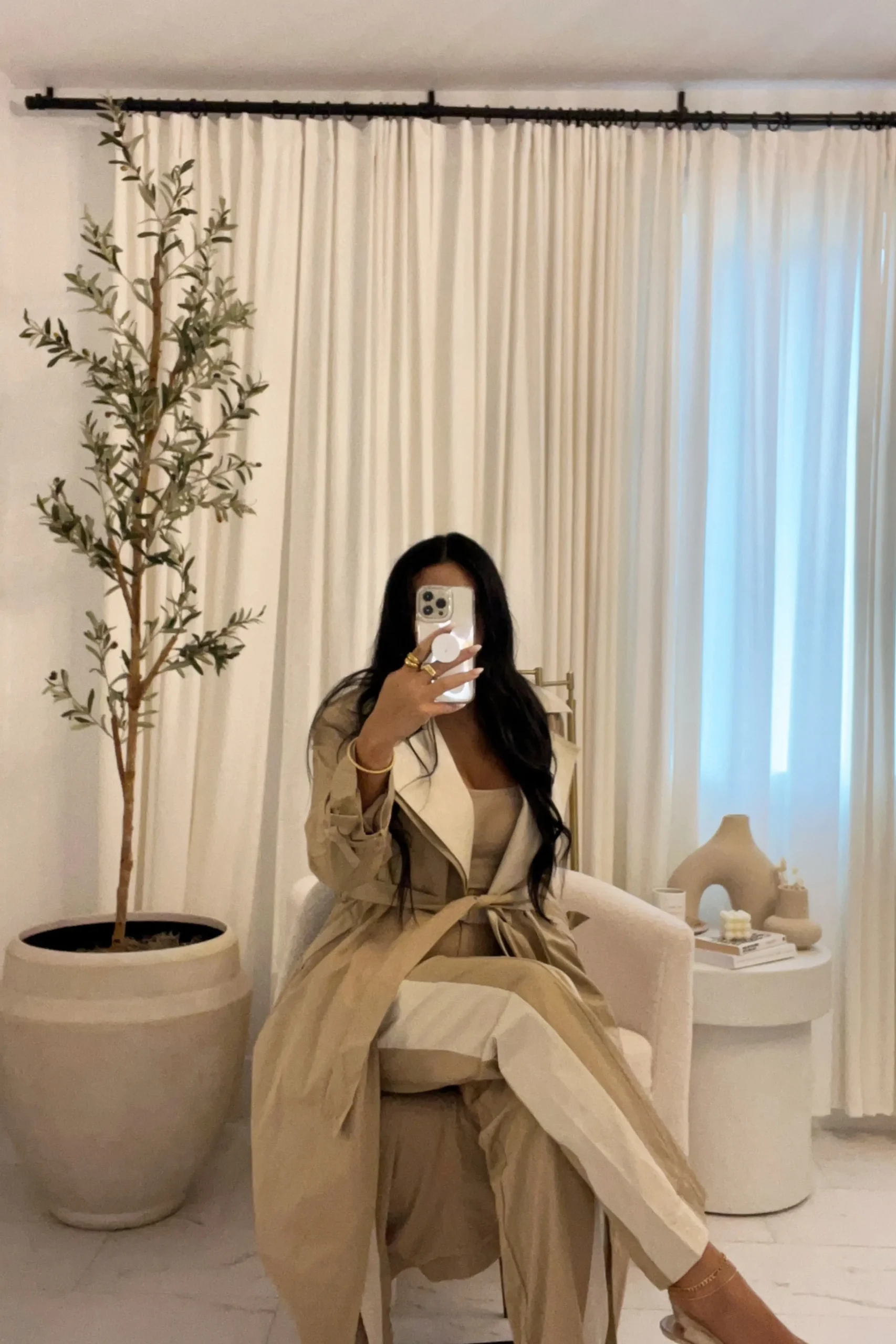 Khaki Shona Oversized Coat*JLUXLABEL Sale