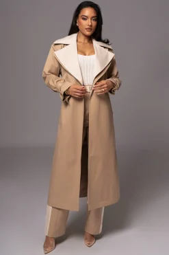Khaki Shona Oversized Coat*JLUXLABEL Sale
