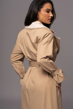 Khaki Shona Oversized Coat*JLUXLABEL Sale