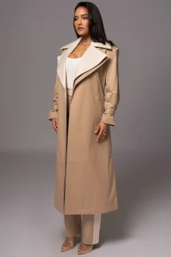 Khaki Shona Oversized Coat*JLUXLABEL Sale