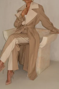 Khaki Shona Oversized Coat*JLUXLABEL Sale