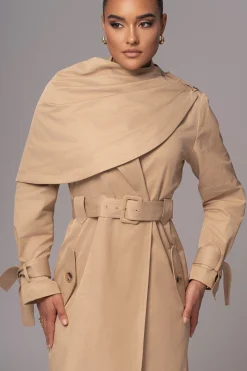 Khaki The Classic Trench Coat*JLUXLABEL Clearance
