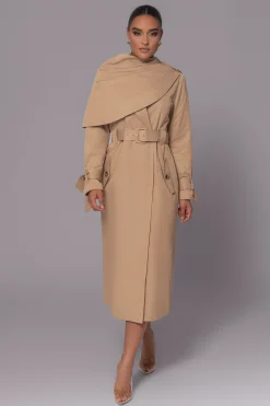 Khaki The Classic Trench Coat*JLUXLABEL Clearance