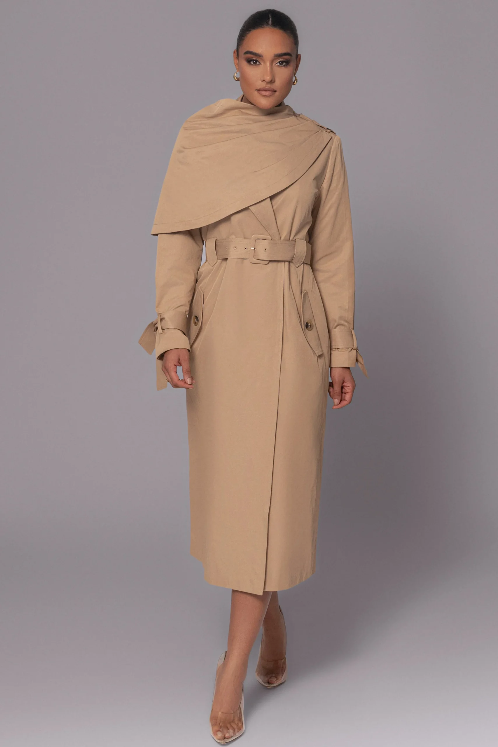 Khaki The Classic Trench Coat*JLUXLABEL Clearance