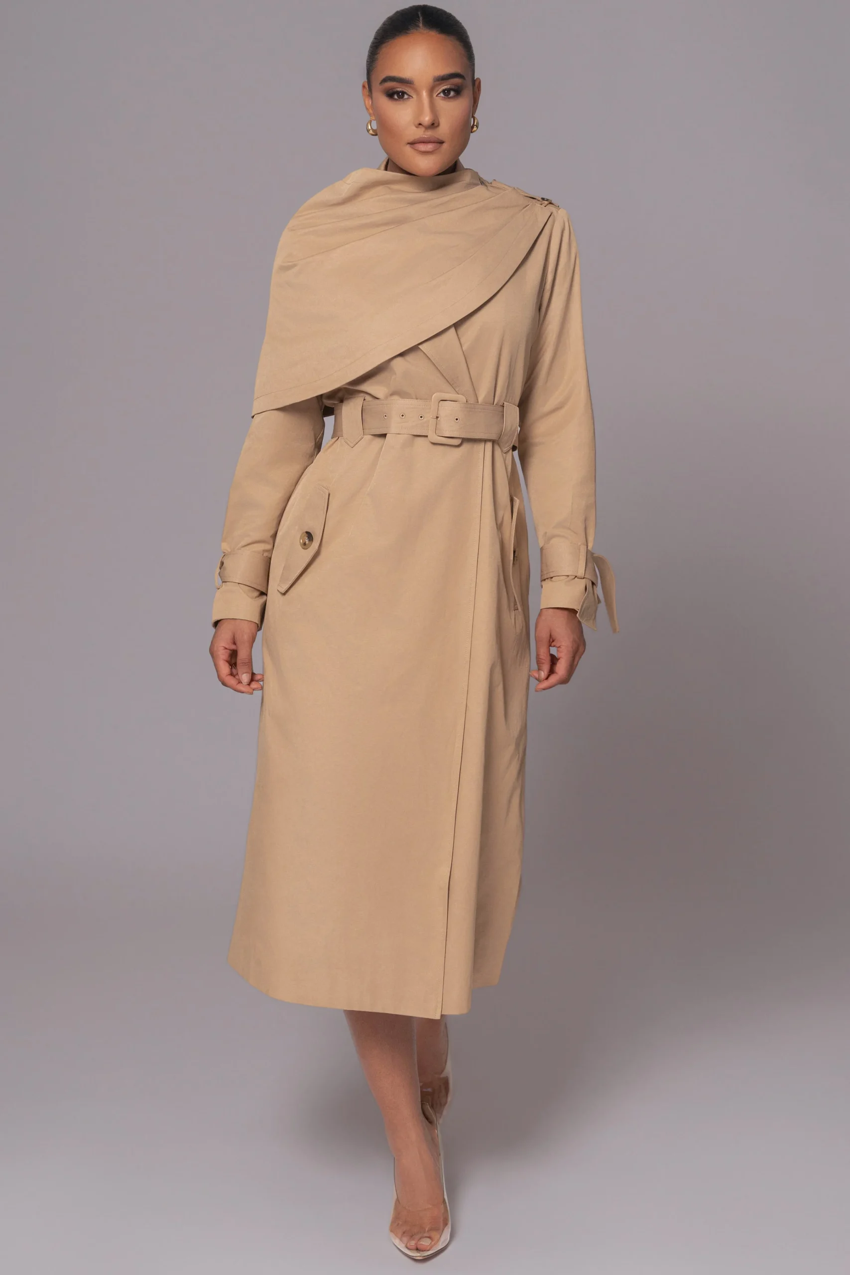 Khaki The Classic Trench Coat*JLUXLABEL Clearance