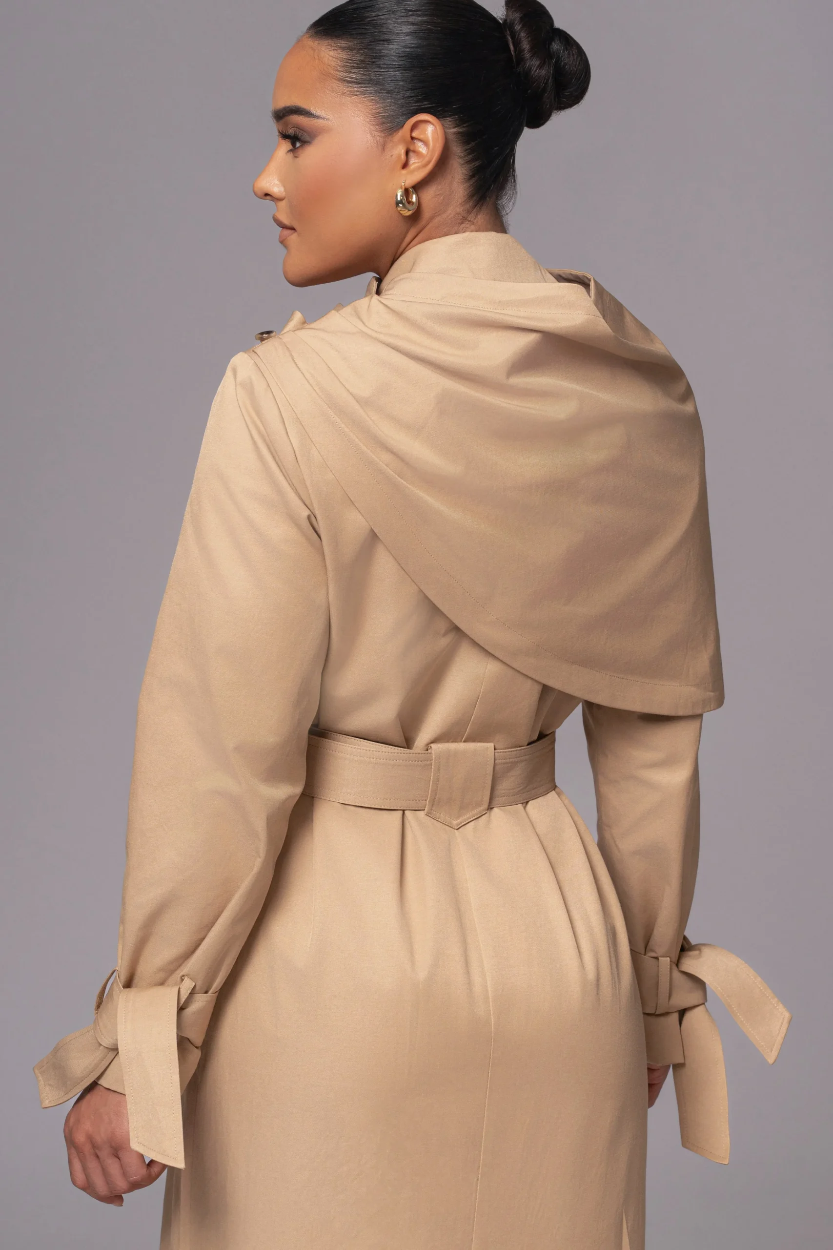 Khaki The Classic Trench Coat*JLUXLABEL Clearance