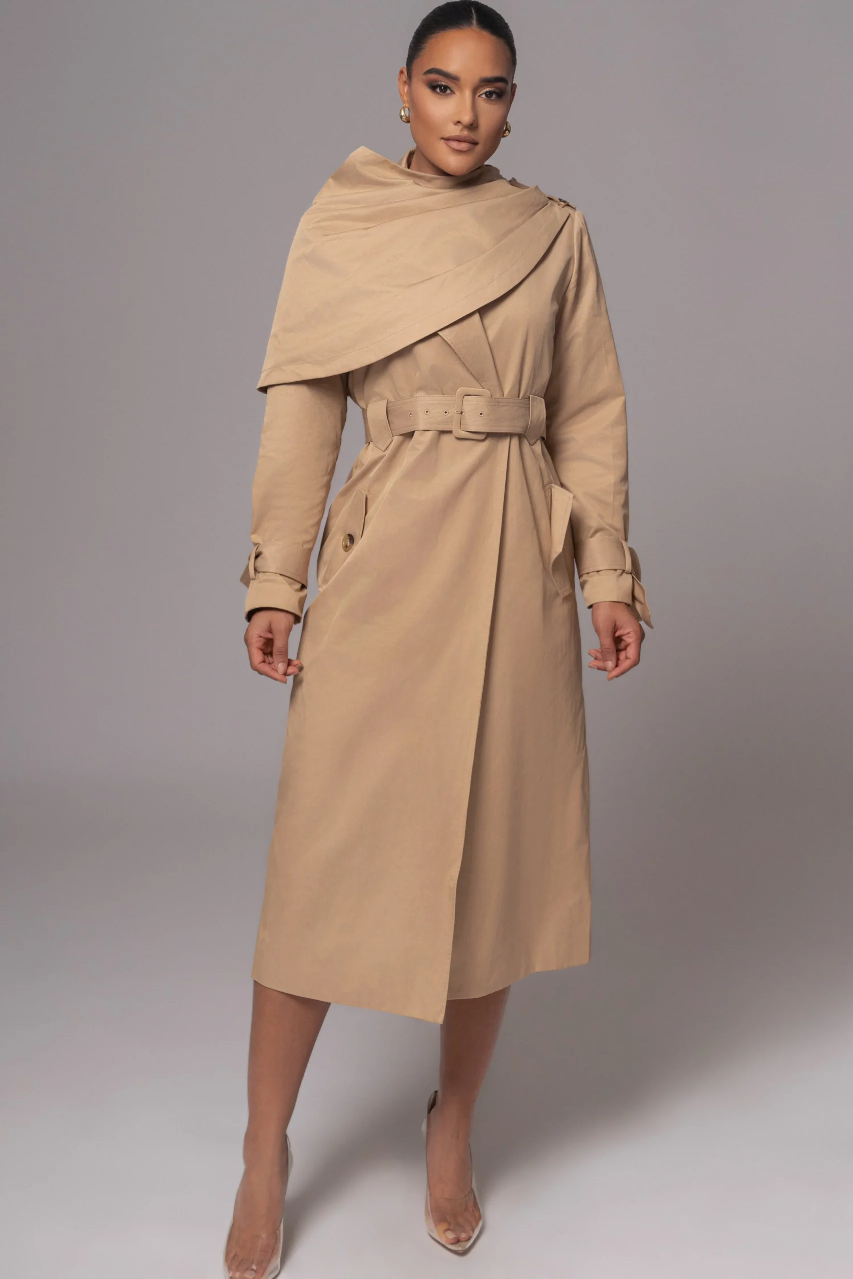 Khaki The Classic Trench Coat*JLUXLABEL Clearance