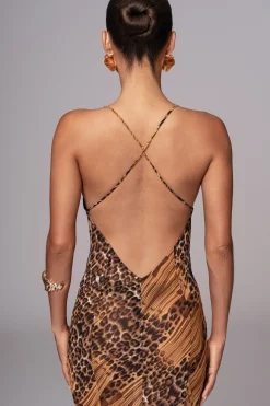 Leopard Print Keily Maxi Dress*JLUXLABEL Discount