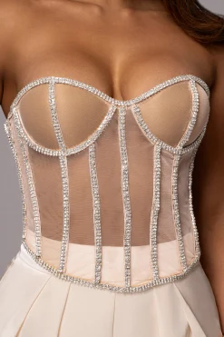 Light Limited Edition Rhinestone Crystal Corset*JLUXLABEL Discount