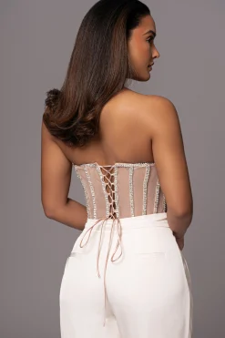 Light Limited Edition Rhinestone Crystal Corset*JLUXLABEL Discount