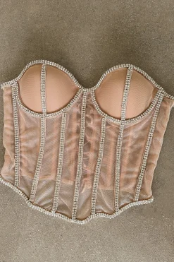 Light Limited Edition Rhinestone Crystal Corset*JLUXLABEL Discount