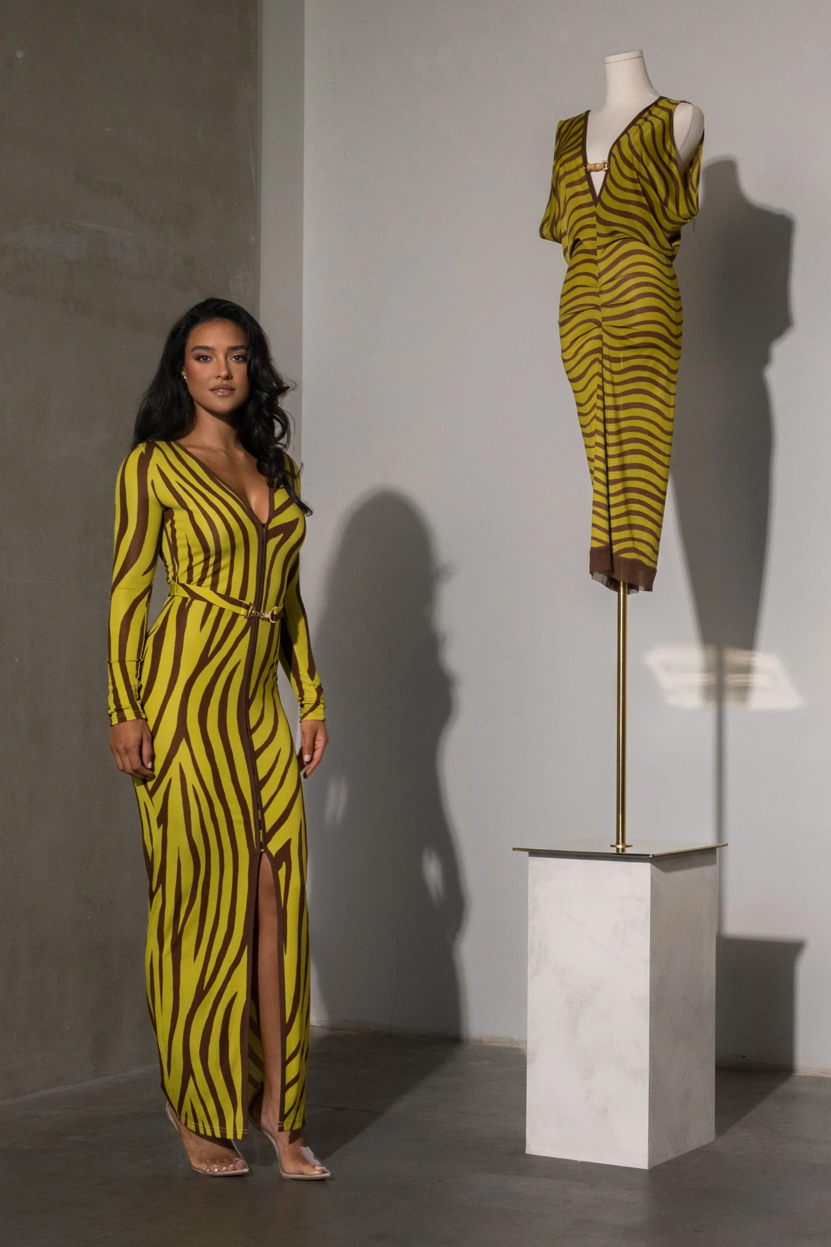 Lime Print Juki Maxi Dress*JLUXLABEL Fashion