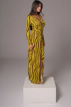 Lime Print Juki Maxi Dress*JLUXLABEL Fashion