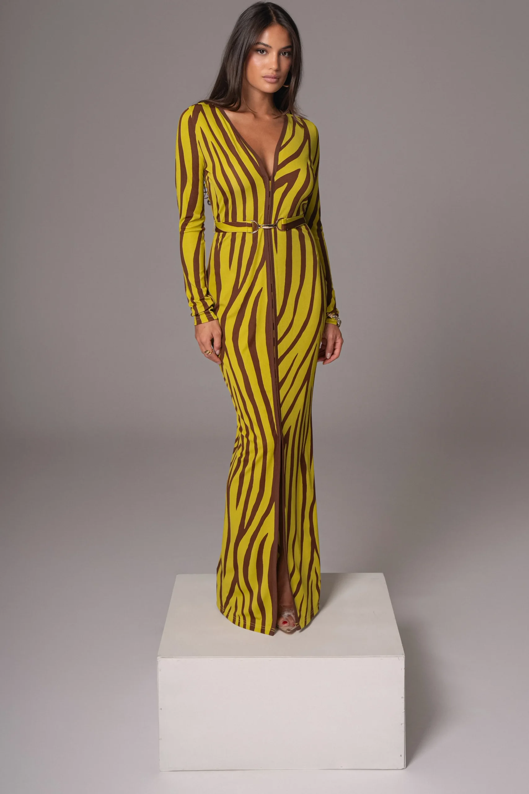 Lime Print Juki Maxi Dress*JLUXLABEL Fashion