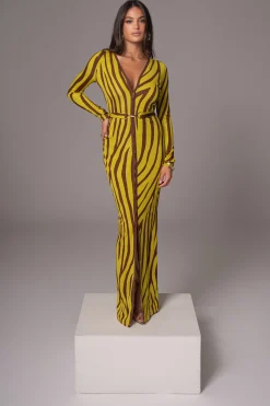 Lime Print Juki Maxi Dress*JLUXLABEL Fashion