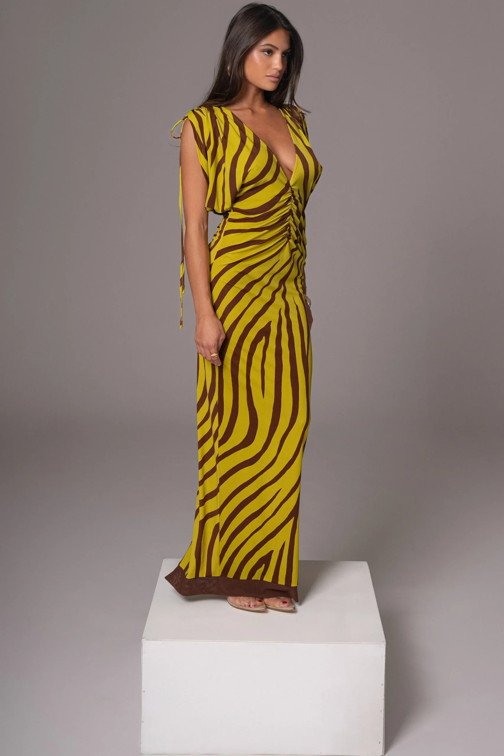 Lime Print Occasion Print Maxi Dress*JLUXLABEL Best